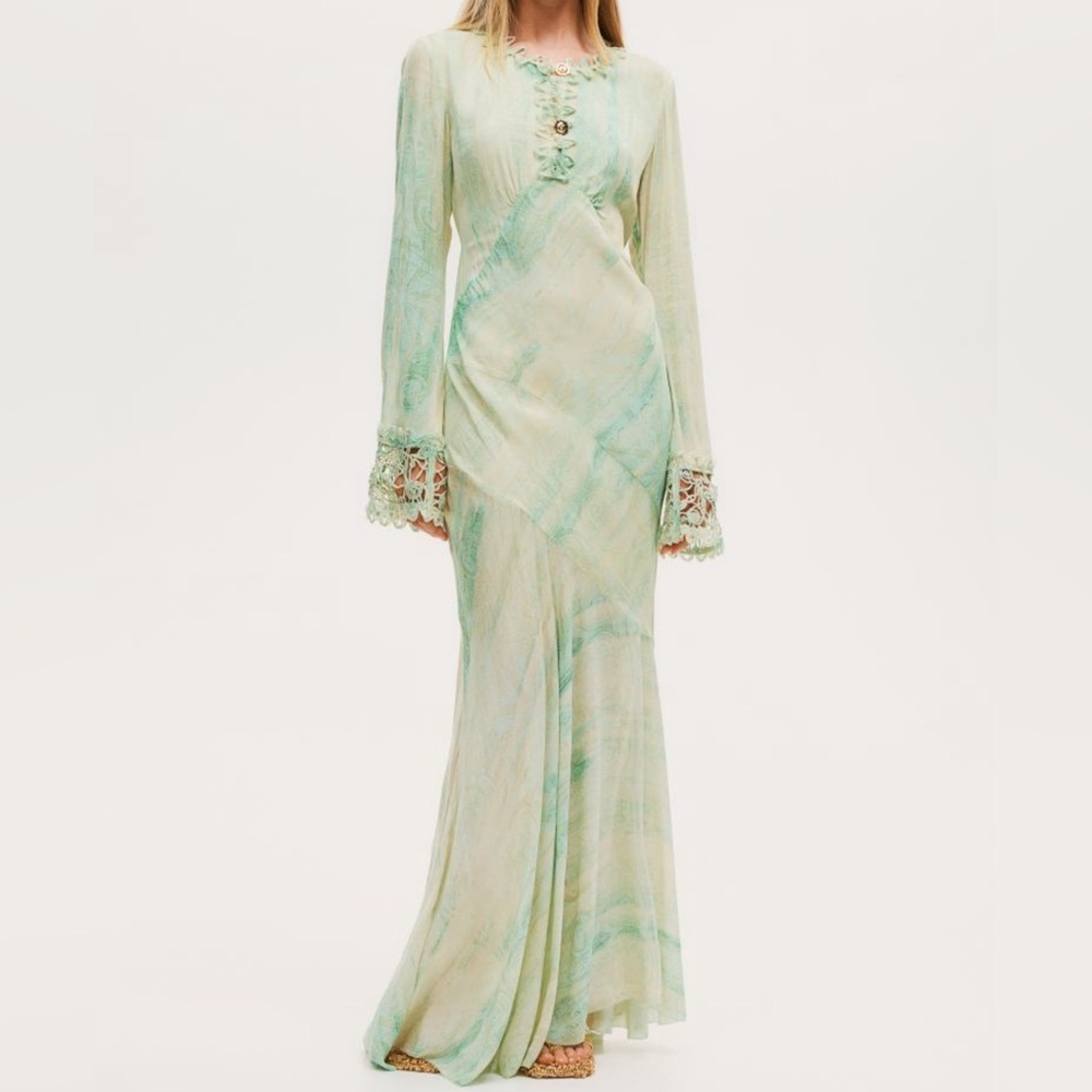 Hm studio embellished patterned dress